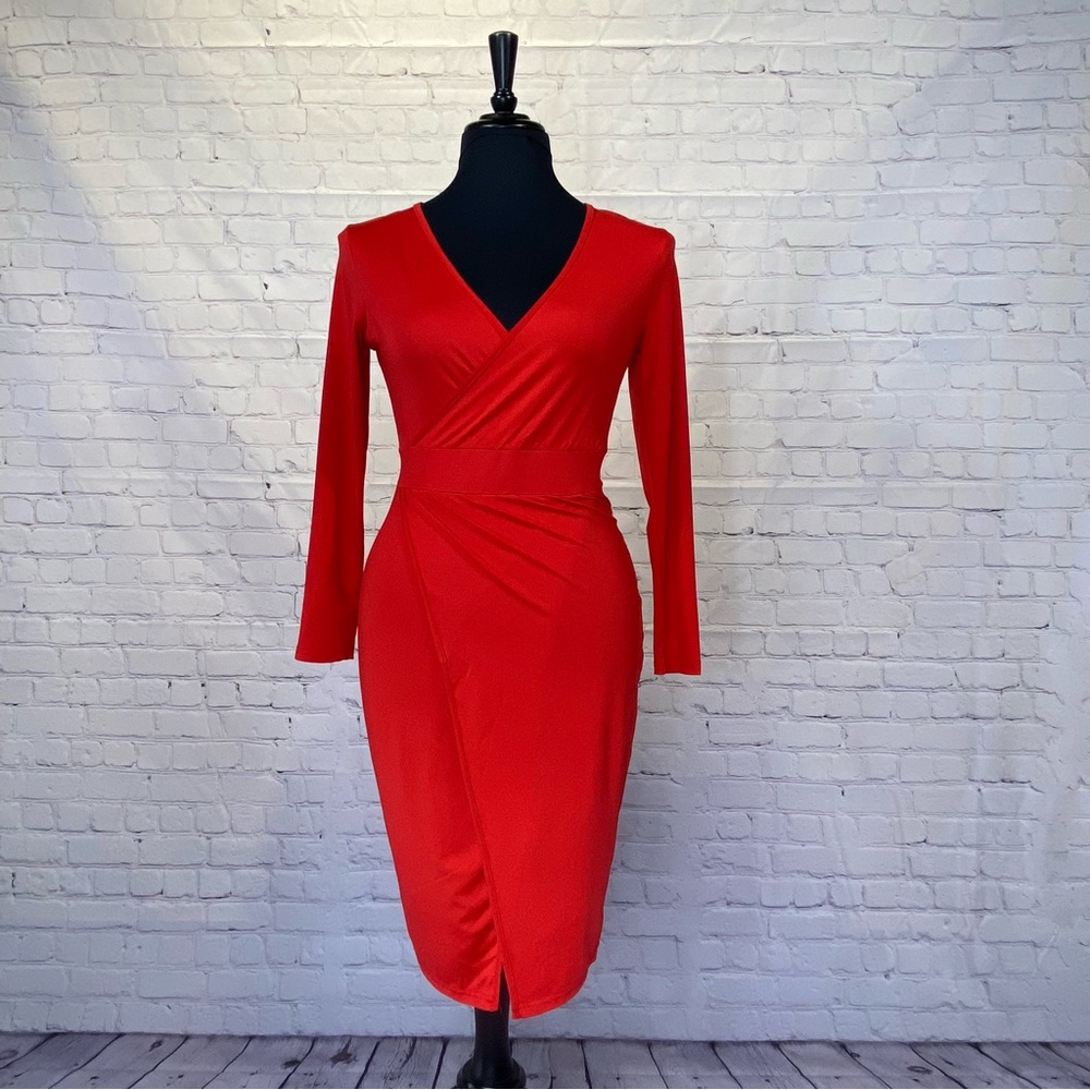 Red Wrap Dress
